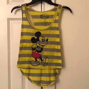Mickey Mouse Crop Top High Low